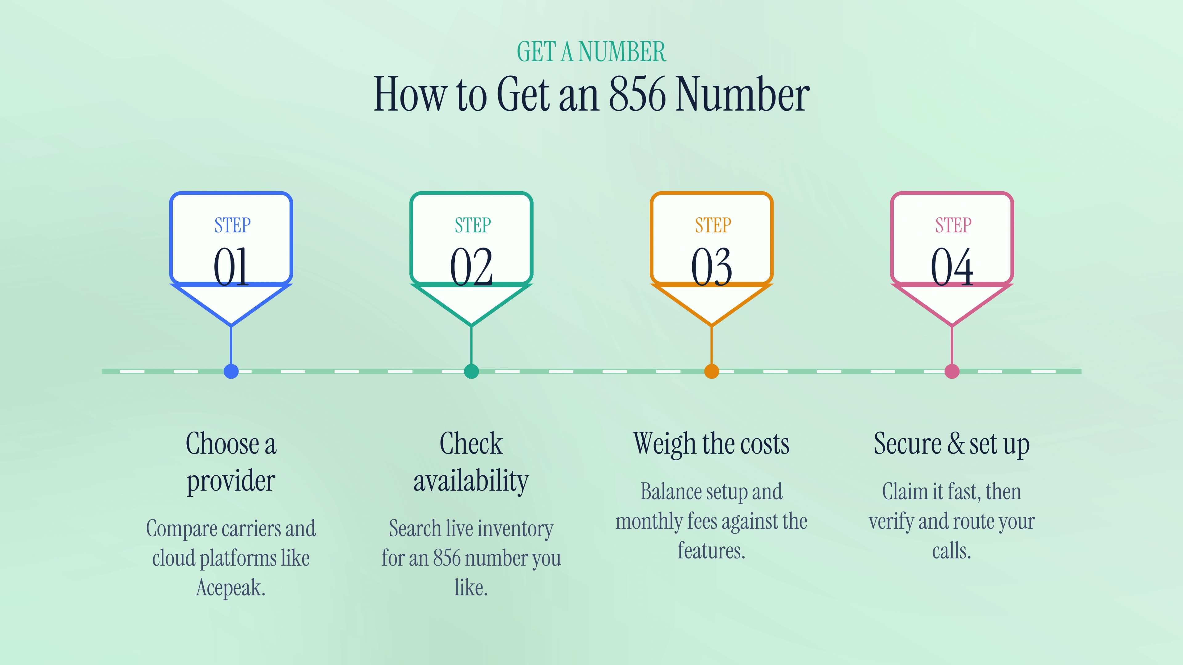 How to get an 856 number